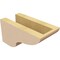Ekena Millwork 4"W x 8"D x 4"H Wide Greensboro Rough Cedar Woodgrain TimberThane Corbel, Primed Tan CORUR04X08X04GRNRCPR - alternate 4
